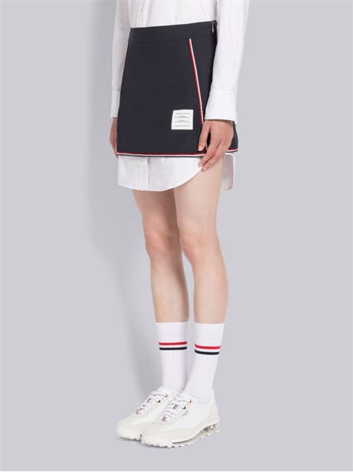 Gonna corta con logo THOM BROWNE | FJK086AF0197415